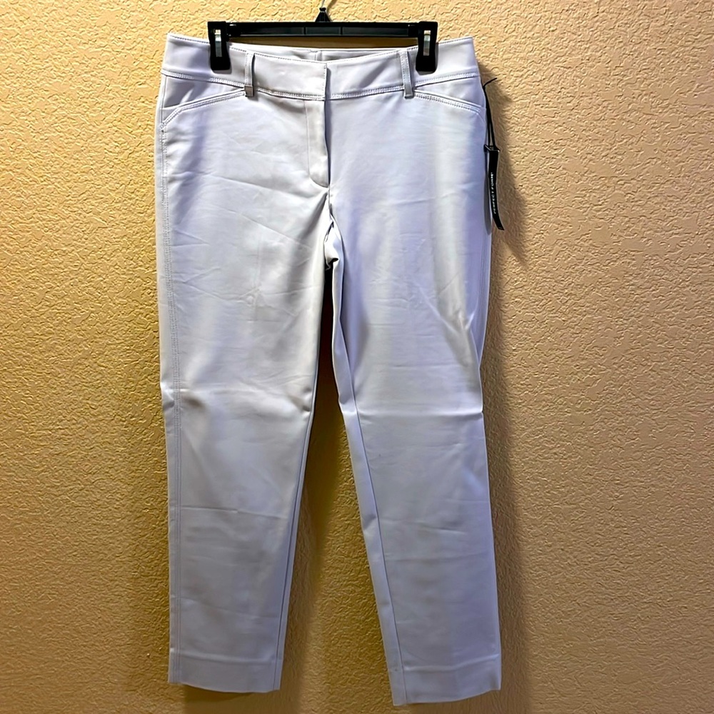 WHBM Silver/Light Gray Perfect Form Pants - NEW - Sz 8L